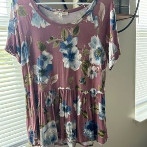 Floral Print Women's Top